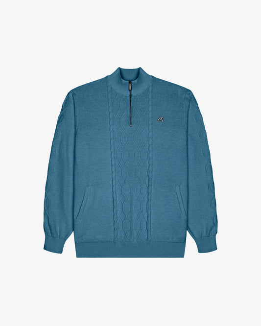 Malbon Santoro Sweater - Aegean Blue