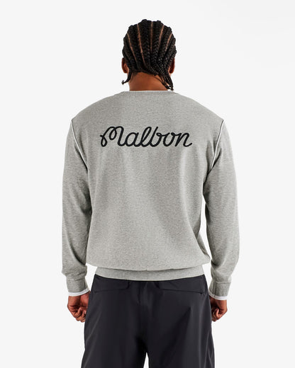 Malbon Studio Seoul Double-Knit Mens Pullover - Grey