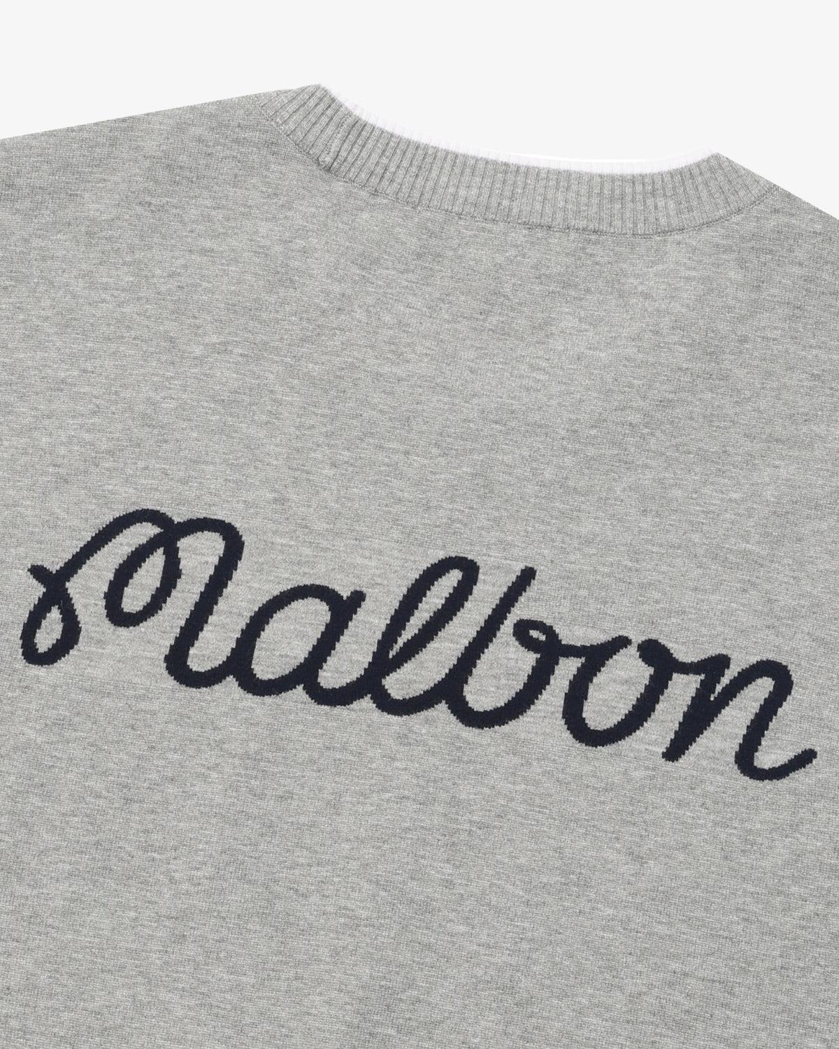 Malbon Studio Seoul Double-Knit Mens Pullover - Grey
