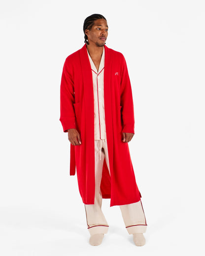 Malbon Kip Pure Cashmere Robe - Red