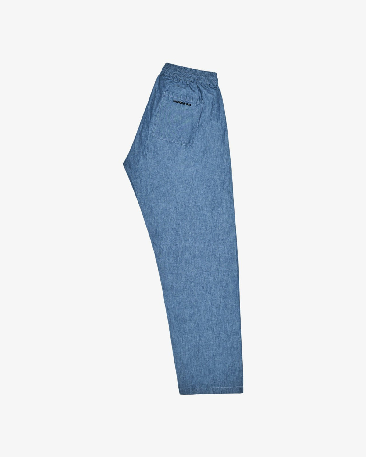 Malbon Gdc Denim Elastic Waist Pant - Light Blue