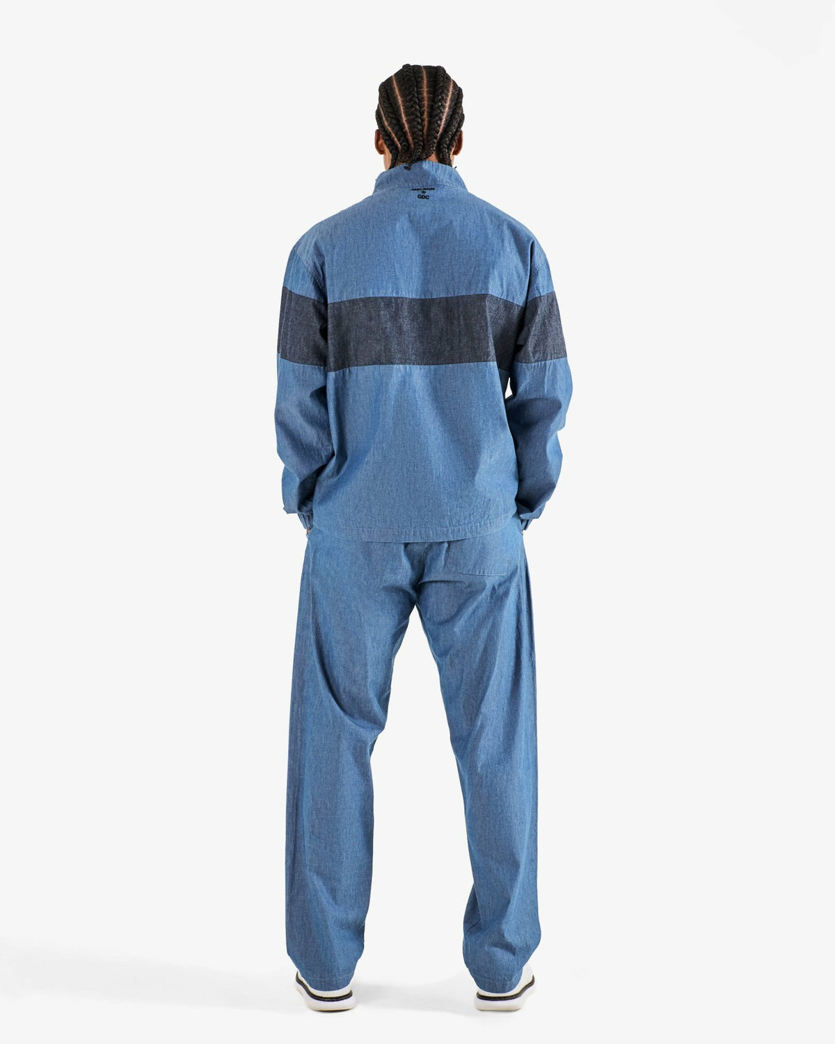 Malbon Gdc Denim Elastic Waist Pant - Light Blue