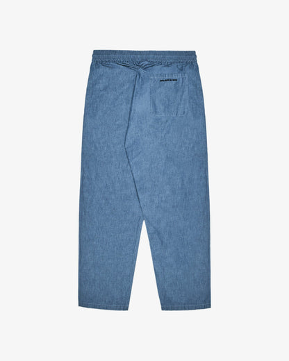 Malbon Gdc Denim Elastic Waist Pant - Light Blue