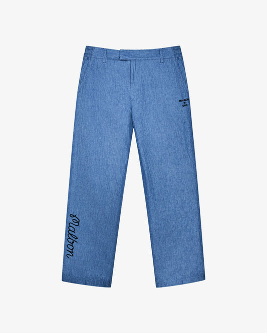 Malbon Gdc Denim Pant - Light Blue