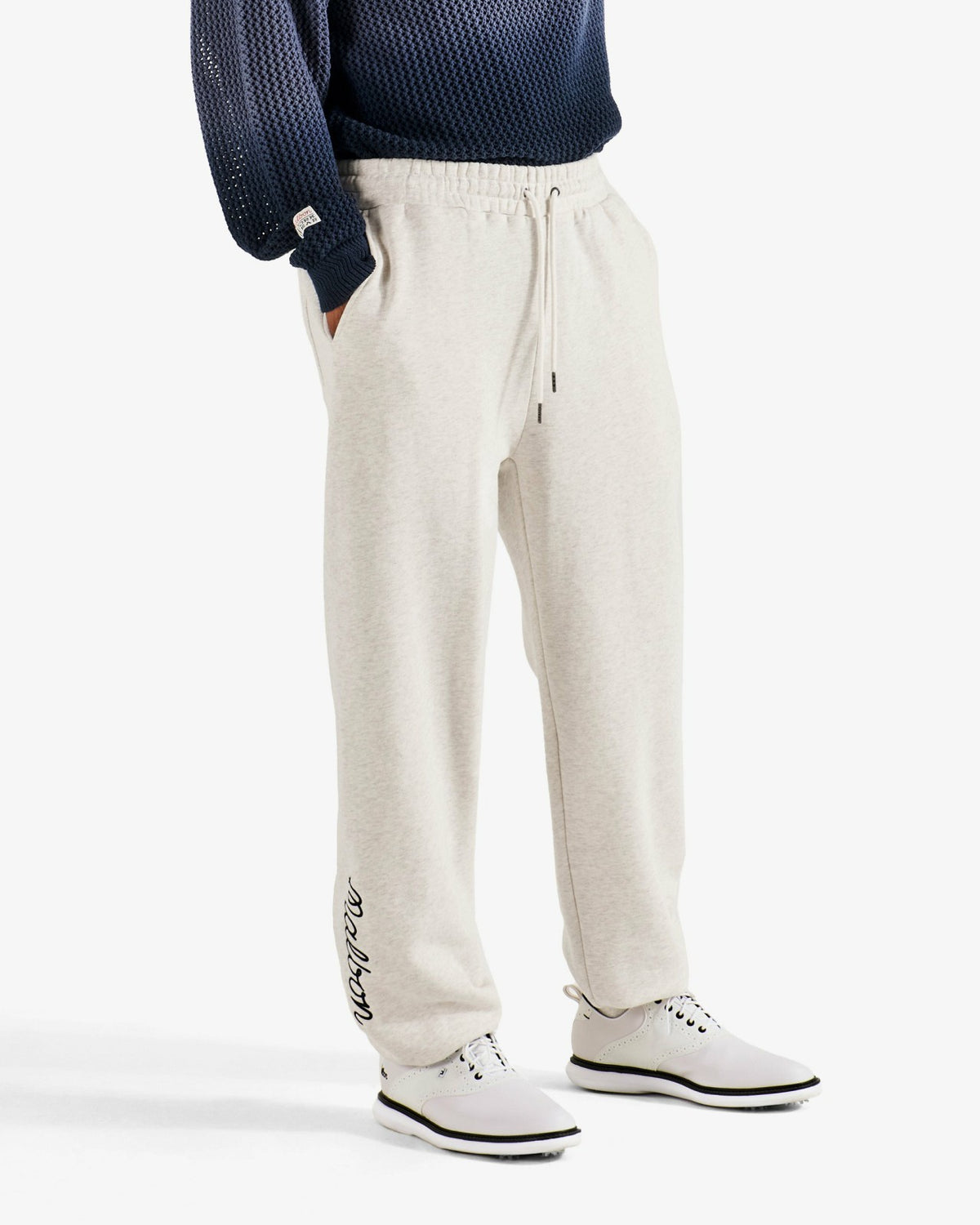 Malbon Clubhouse Sweatpant - Heather Oatmeal