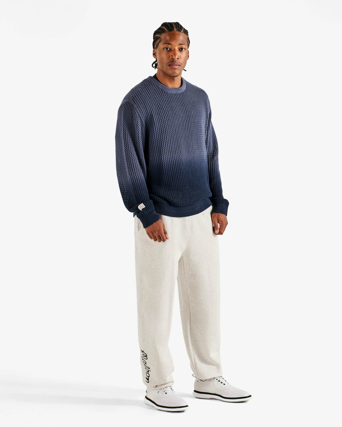 Malbon Clubhouse Sweatpant - Heather Oatmeal