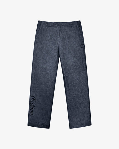 Malbon Gdc Denim Pant - Navy