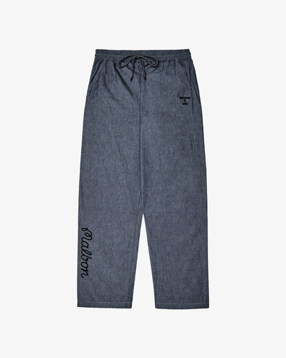 Malbon Gdc Denim Elastic Waist Pant - Navy