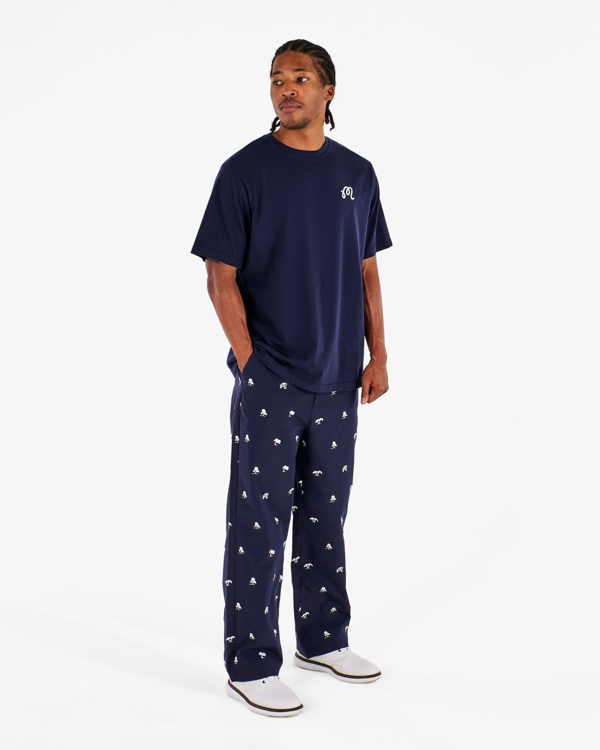 Malbon Torrey Pines Pant - Baritone Blue