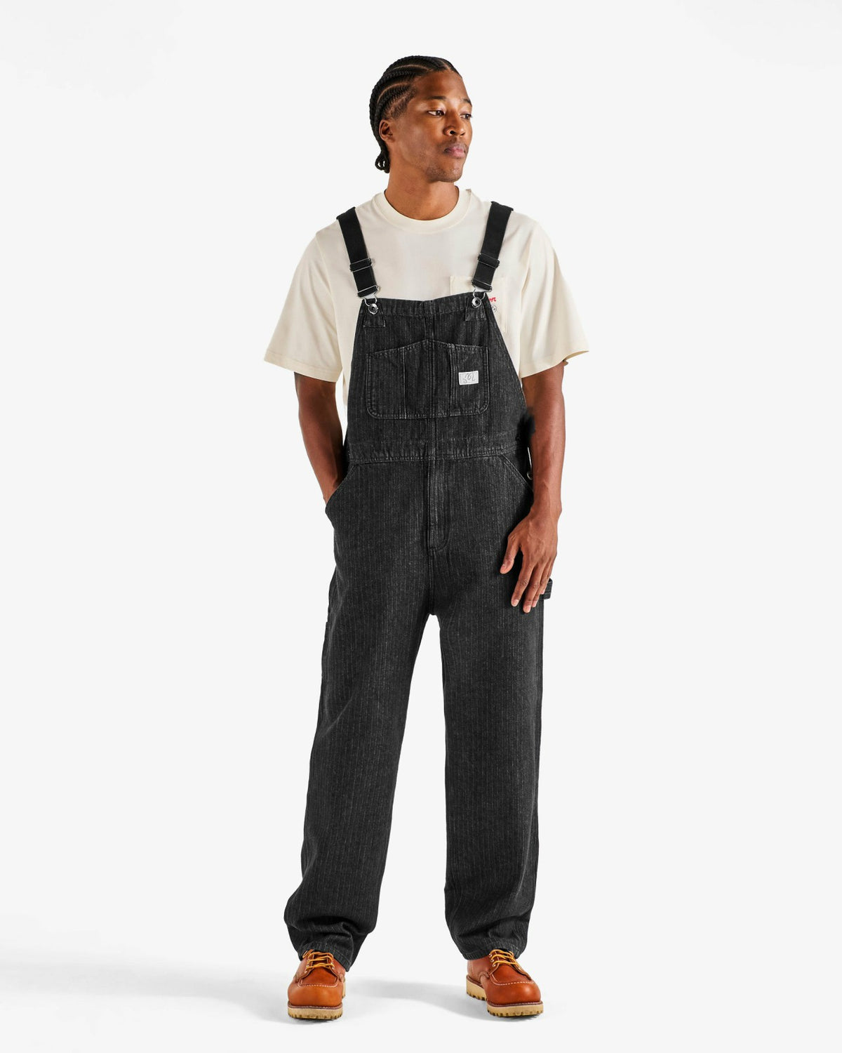 Malbon Foreman Overall - Black Stone Washed Denim