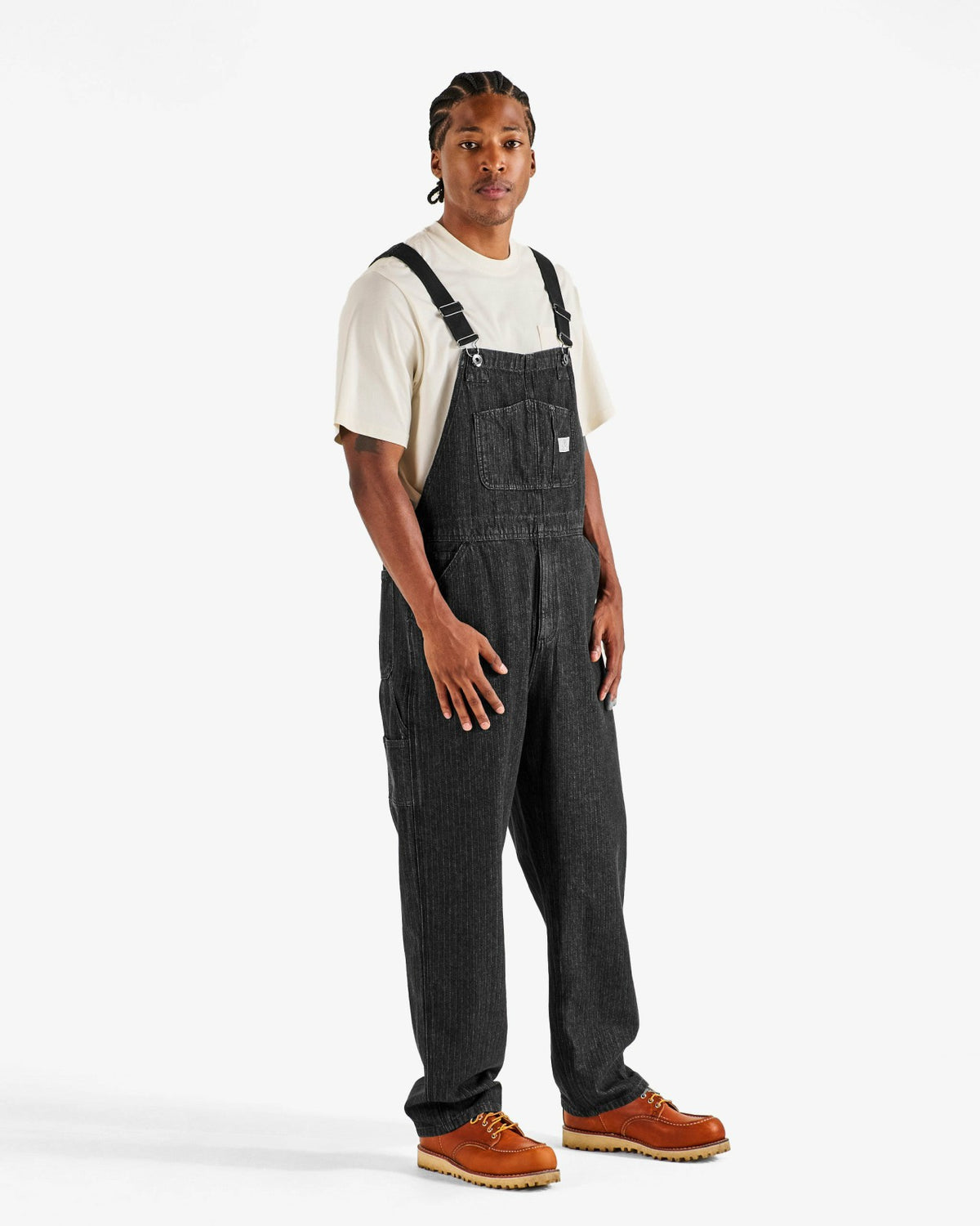 Malbon Foreman Overall - Black Stone Washed Denim