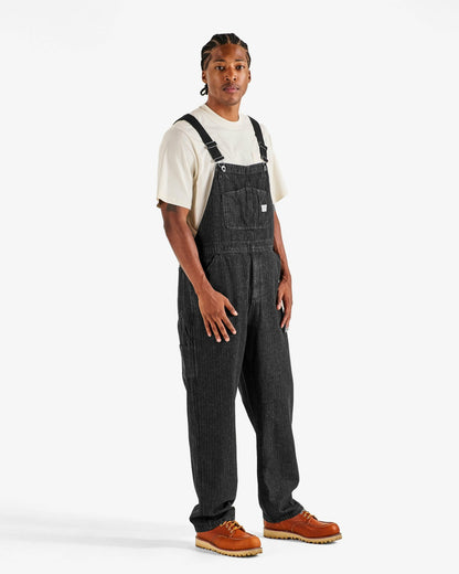 Malbon Foreman Overall - Black Stone Washed Denim