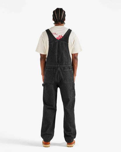Malbon Foreman Overall - Black Stone Washed Denim