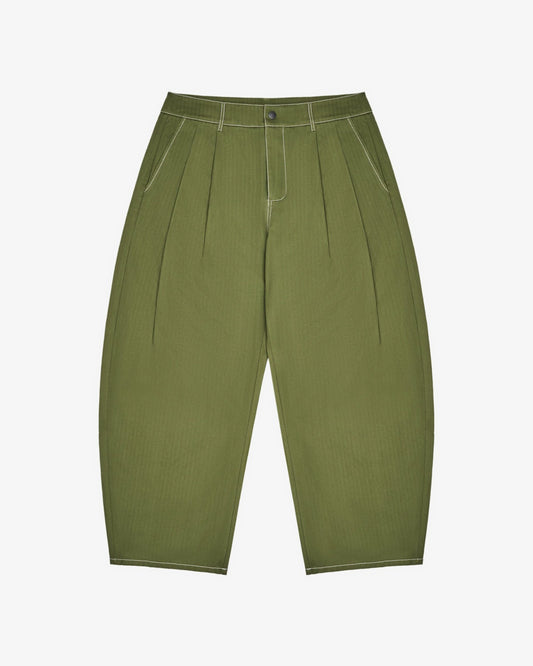 Malbon Station Pant - Military Green