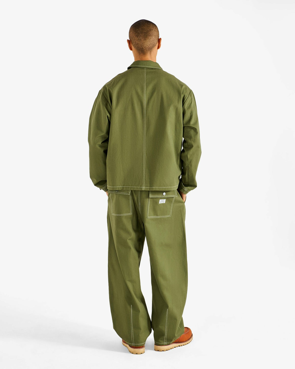 Malbon Station Pant - Military Green
