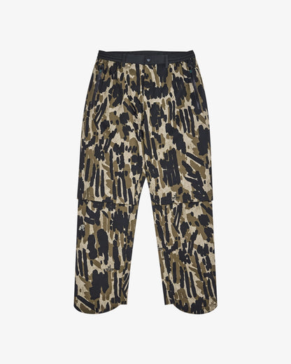 Malbon Tour Divot Camo Rain Pant - Bark Camo