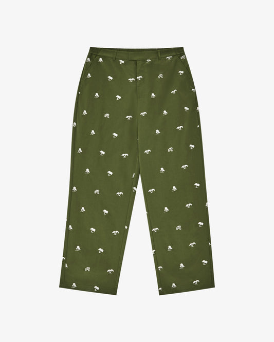 Malbon Torrey Pines Pant - Moss