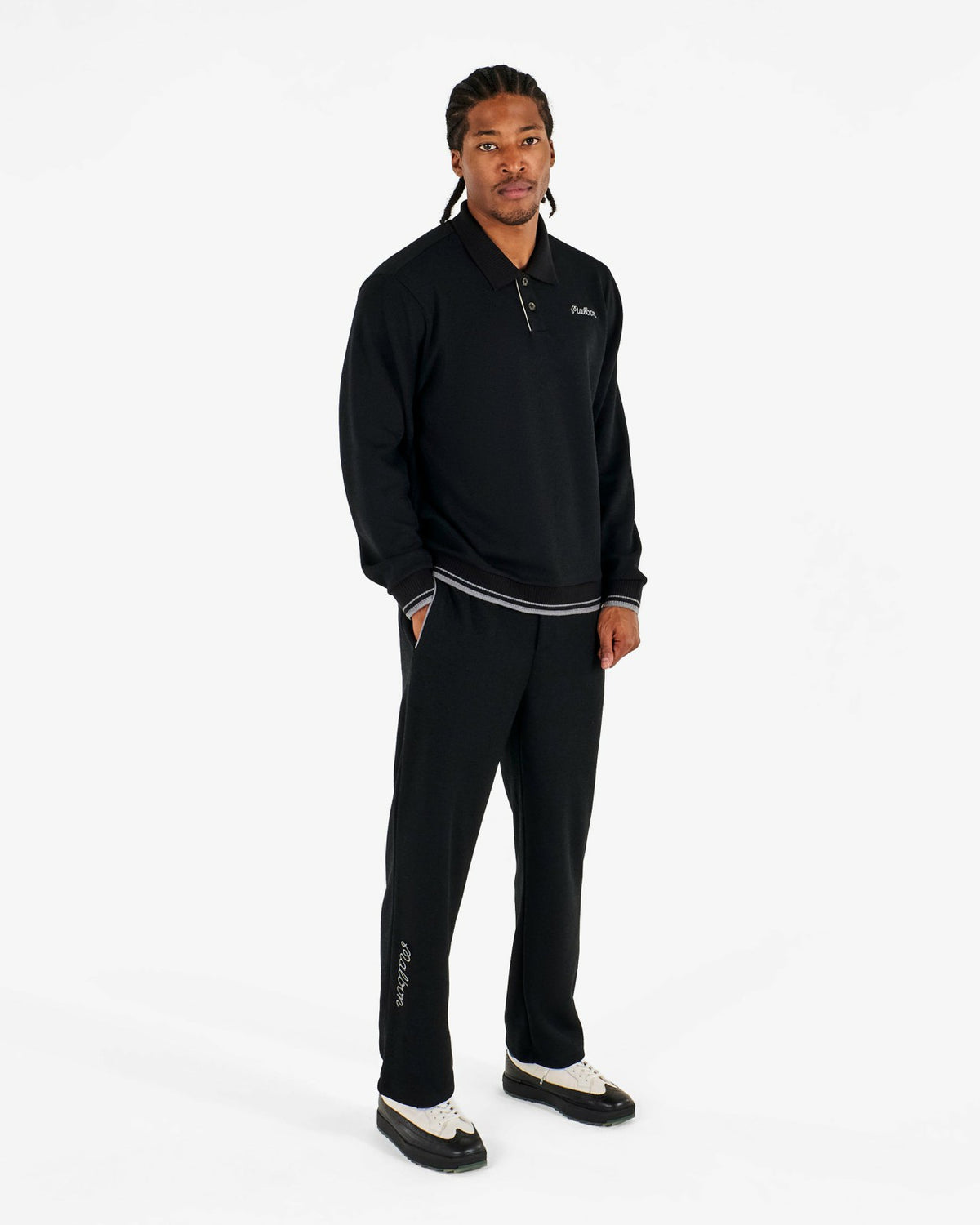 Malbon Studio Seoul Straight Leg Sweatpant - Black