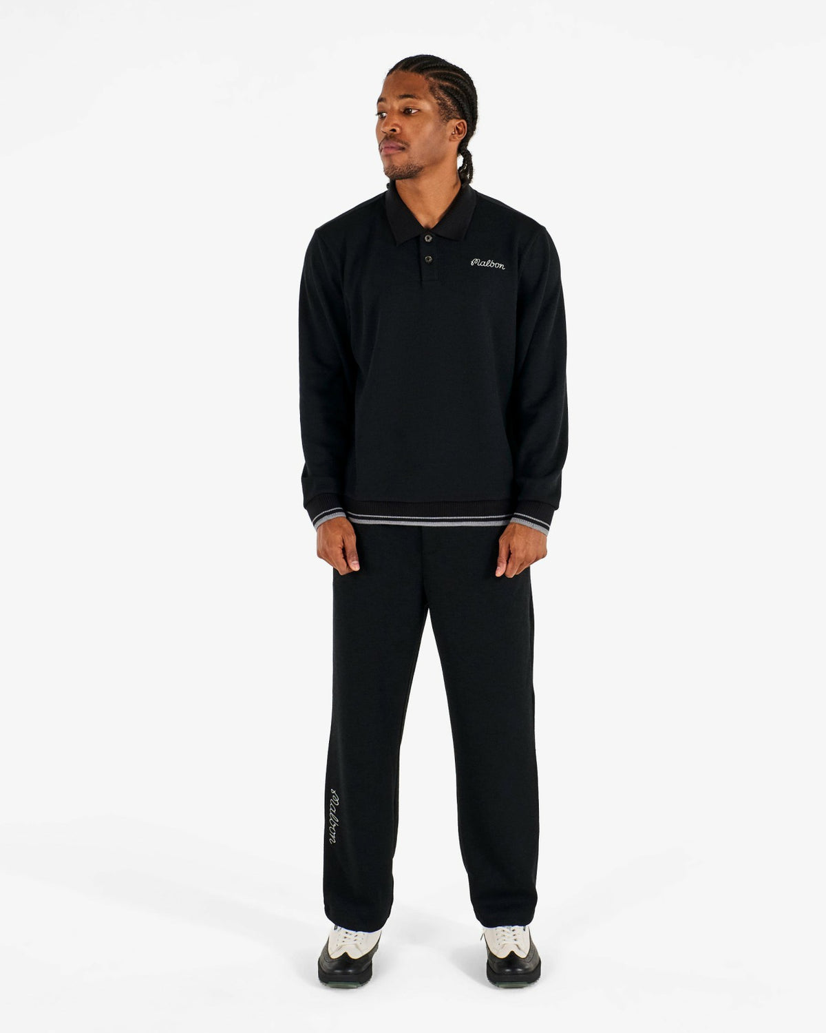 Malbon Studio Seoul Straight Leg Sweatpant - Black