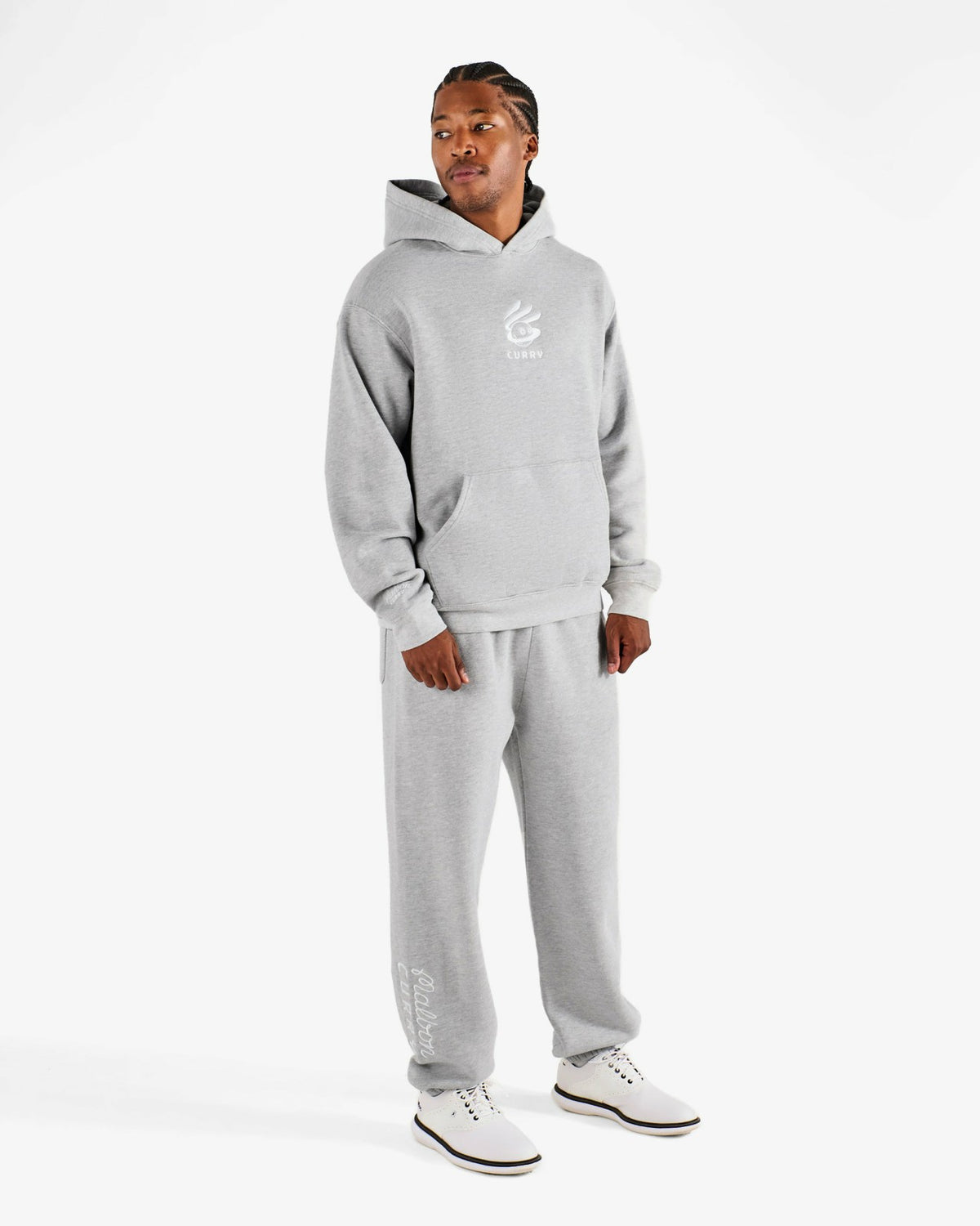 Malbon Curry Brand Clubhouse Sweatpant - Ash Heather