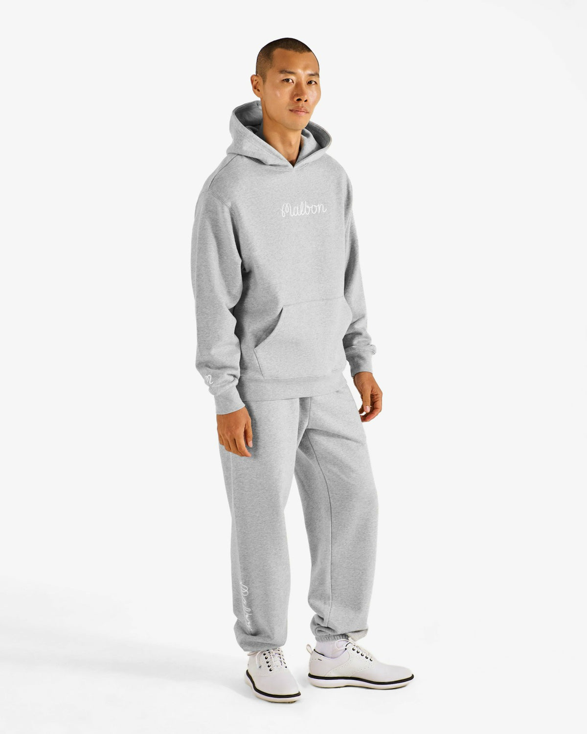 Malbon Clubhouse Sweatpant - Heather Grey