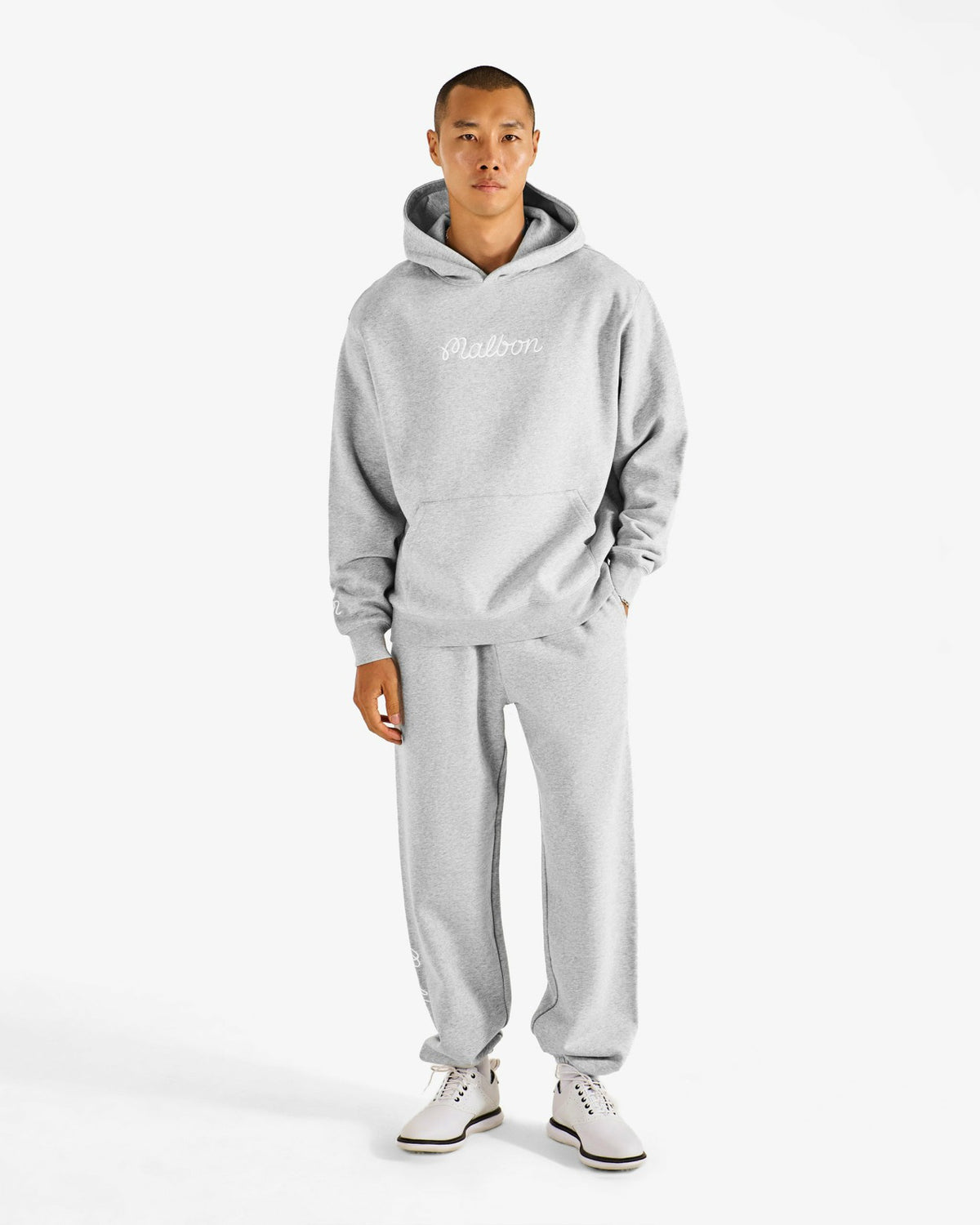 Malbon Clubhouse Sweatpant - Heather Grey