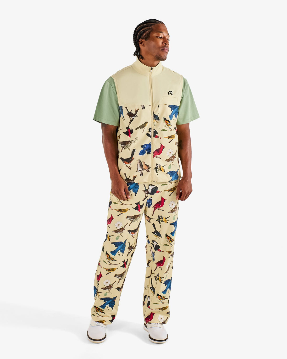 Malbon Birds Of Georgia Magnolia Pant - Bird Print