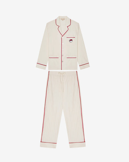Malbon Kip Men'S Premium Cotton Pajama Set - Beige