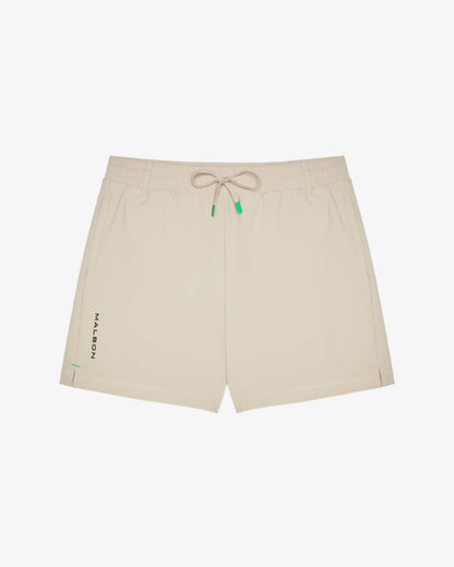 Malbon Performance Poly Tech Short - Tan
