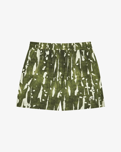 Malbon Scooter Inkwash Short - Olive Inkwash