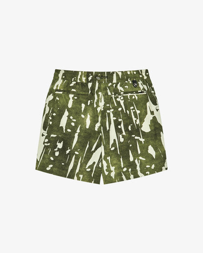 Malbon Scooter Inkwash Short - Olive Inkwash