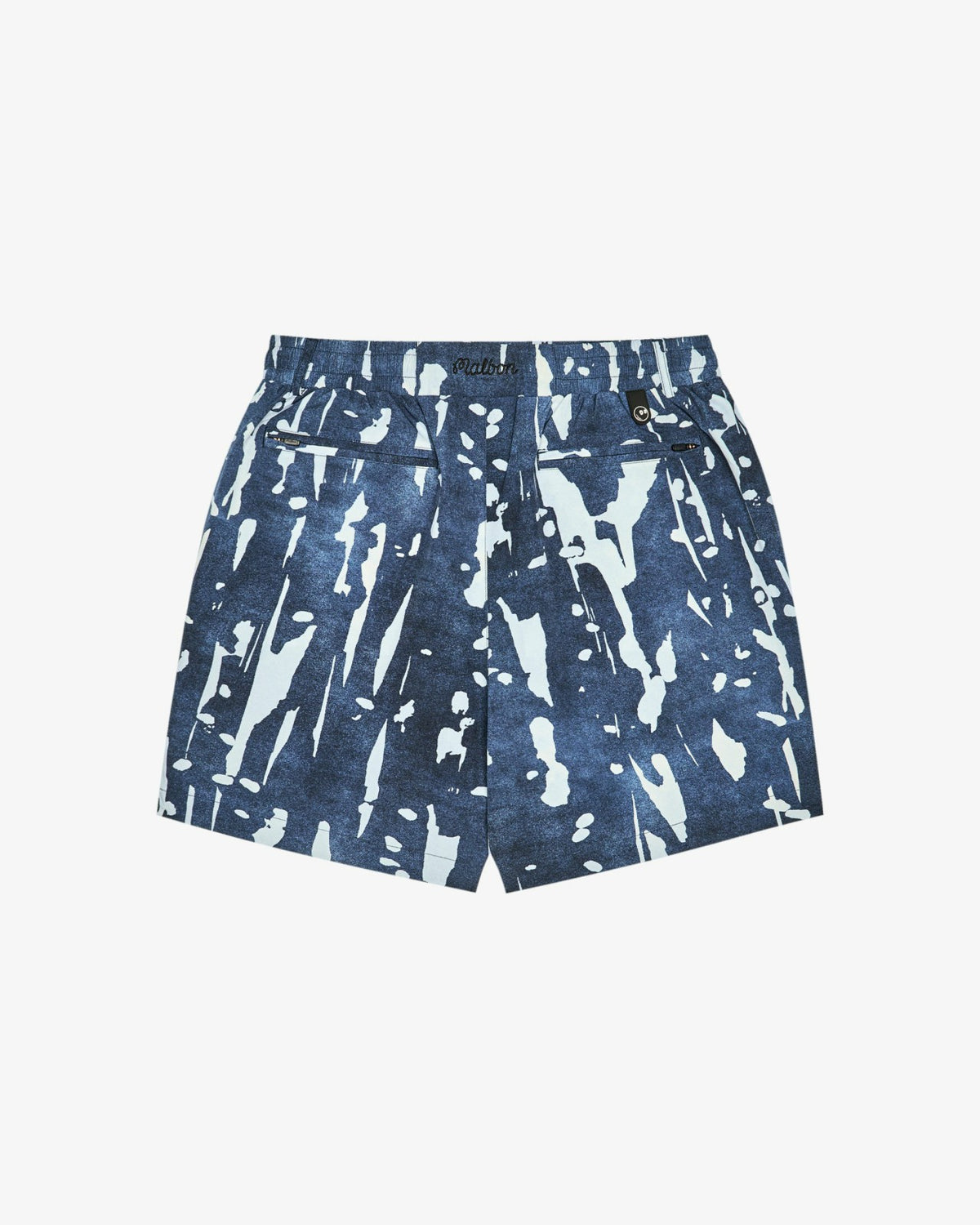 Malbon Scooter Inkwash Short - Navy Inkwash