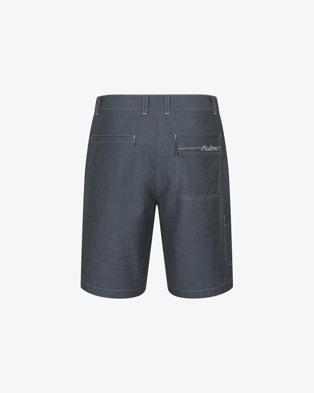 Malbon Studio Seoul Stitch-Point Short - Navy