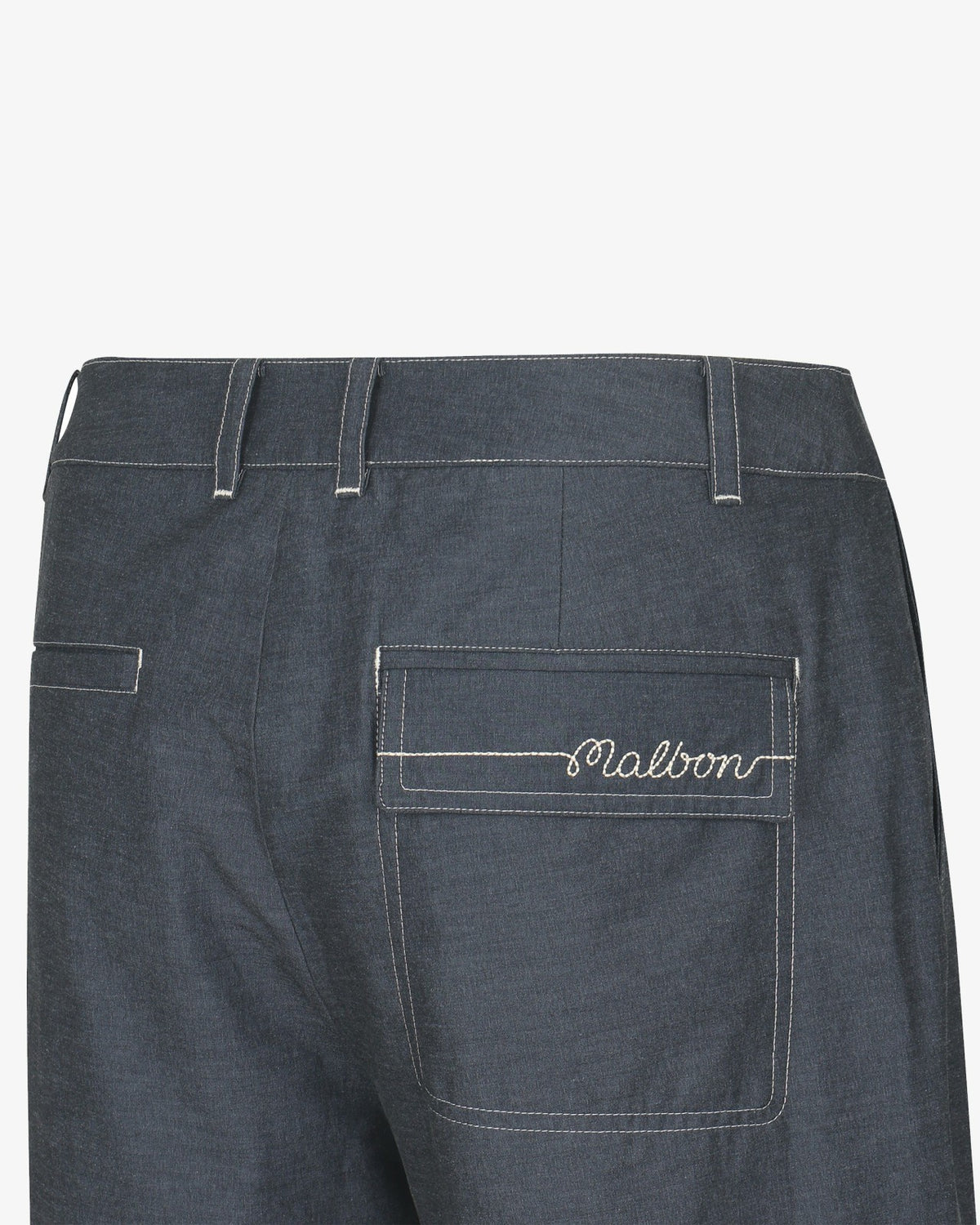 Malbon Studio Seoul Stitch-Point Short - Navy