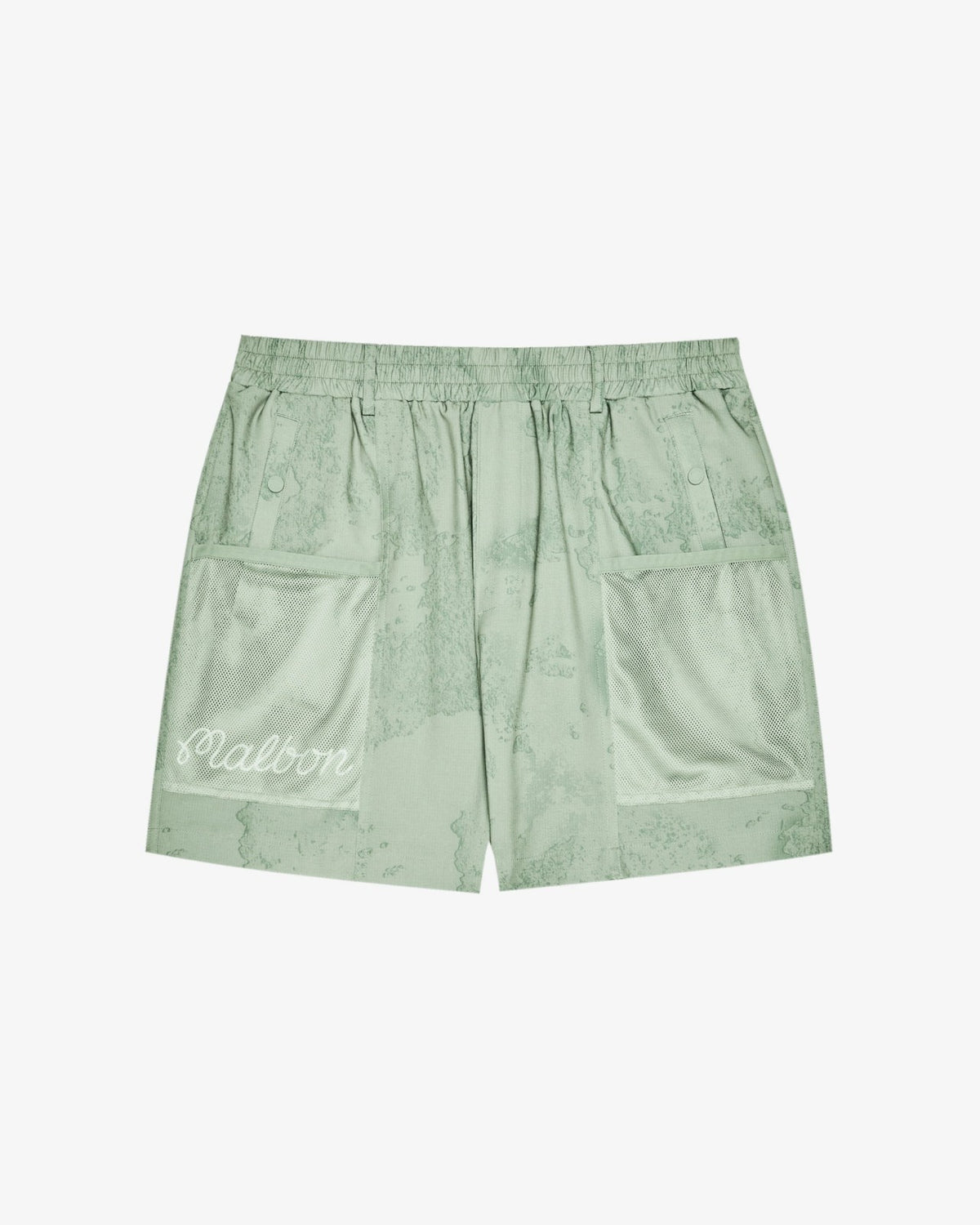 Malbon Mesh Basket Pocket Short - Steel Ripple