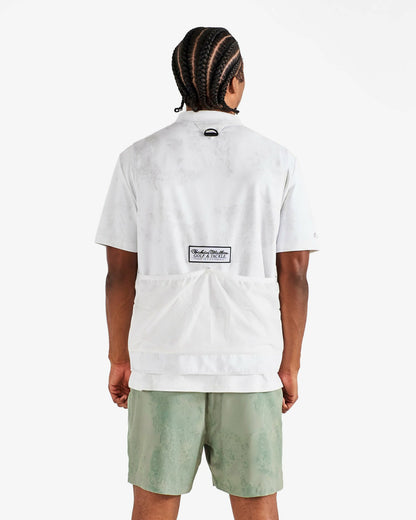 Malbon Mesh Basket Pocket Short - Steel Ripple