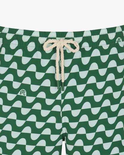 Malbon Studio Seoul Printed Trunks - Green