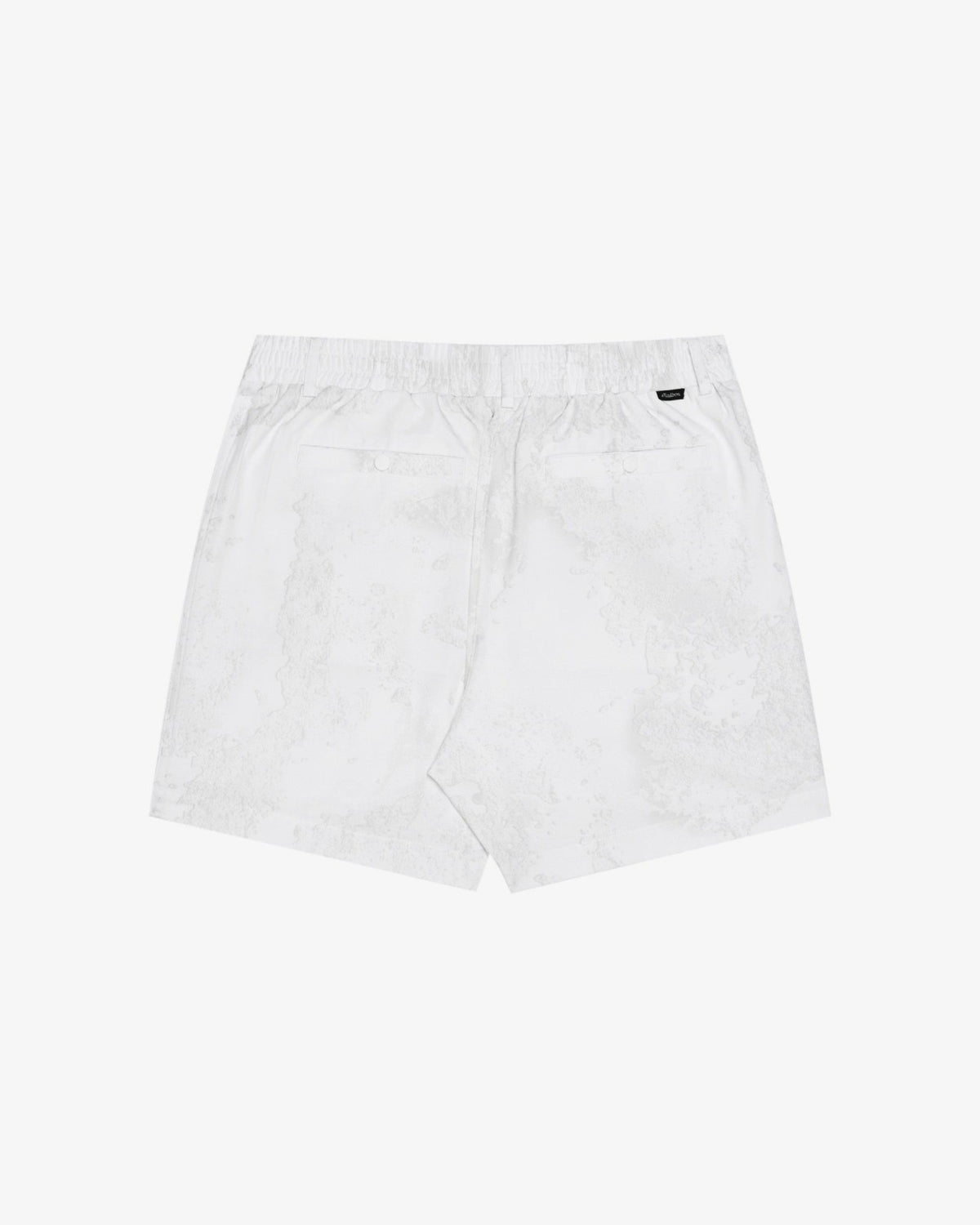 Malbon Mesh Basket Pocket Short - White Ripple