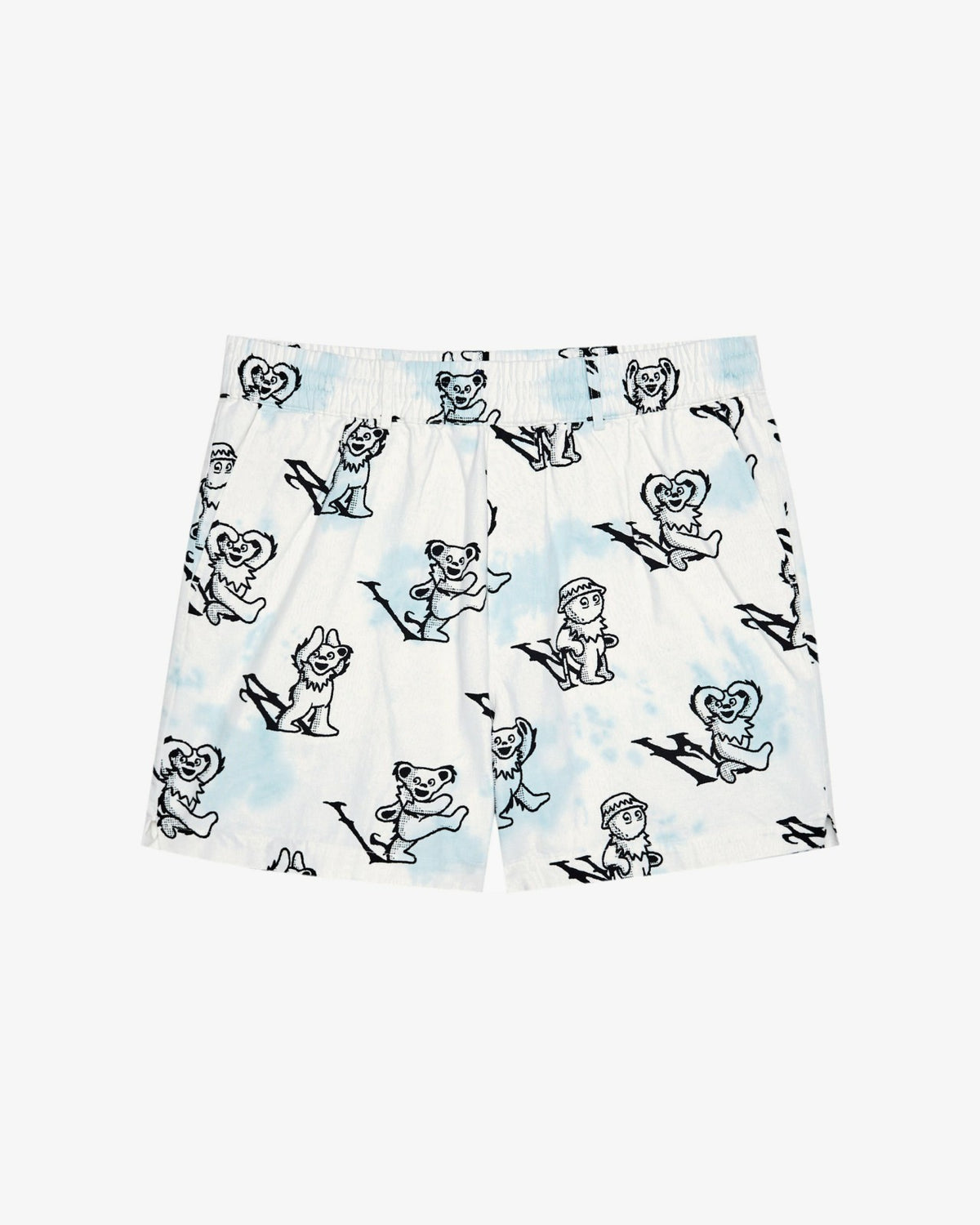 Malbon Grateful Dead Scooter Alphabet Short - Light Blue