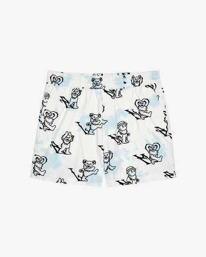 Malbon Grateful Dead Scooter Alphabet Short - Light Blue