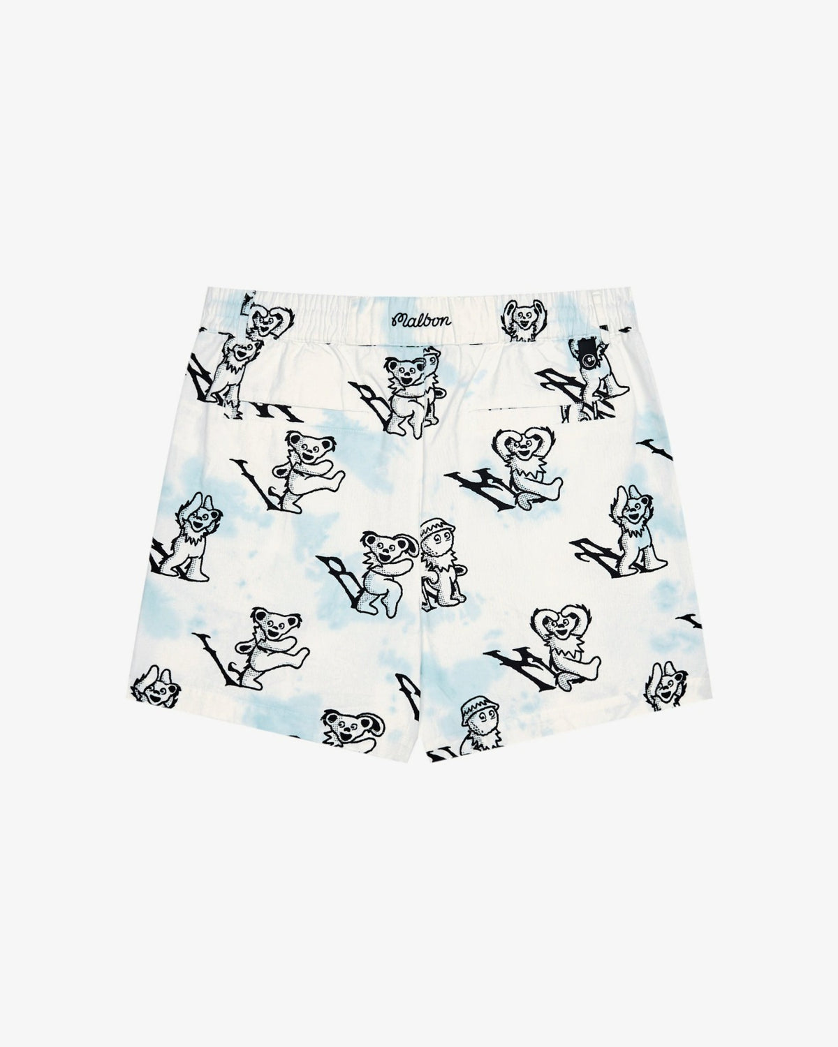 Malbon Grateful Dead Scooter Alphabet Short - Light Blue