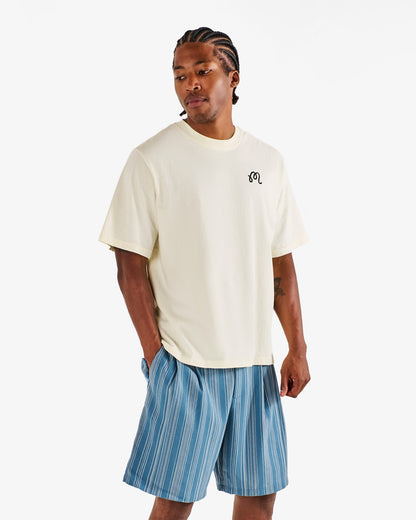 Malbon Arena Short - Aegean Blue Stripe