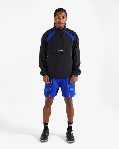 Malbon Knicks Mesh Basket Pocket Short - Blue