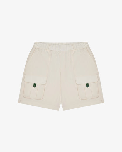 Malbon Bass Club Seersucker Windshort - Ivory