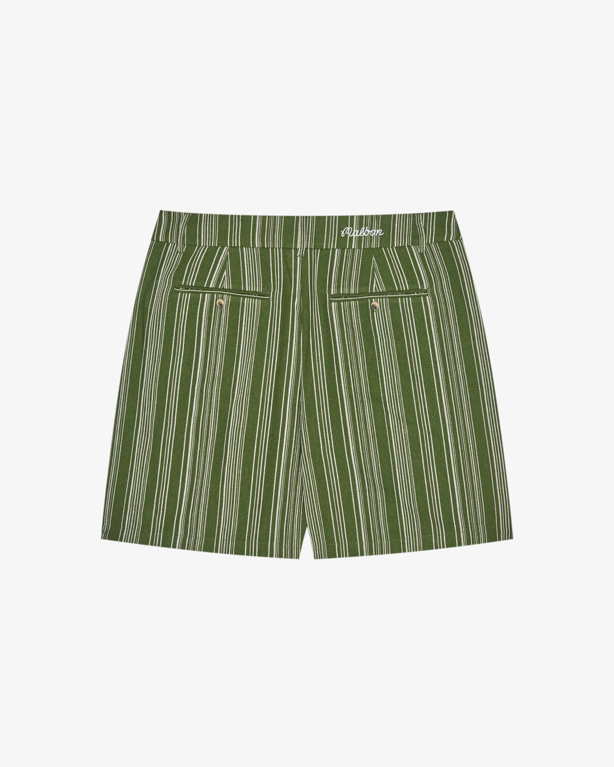 Malbon Arena Short - Chive Stripe