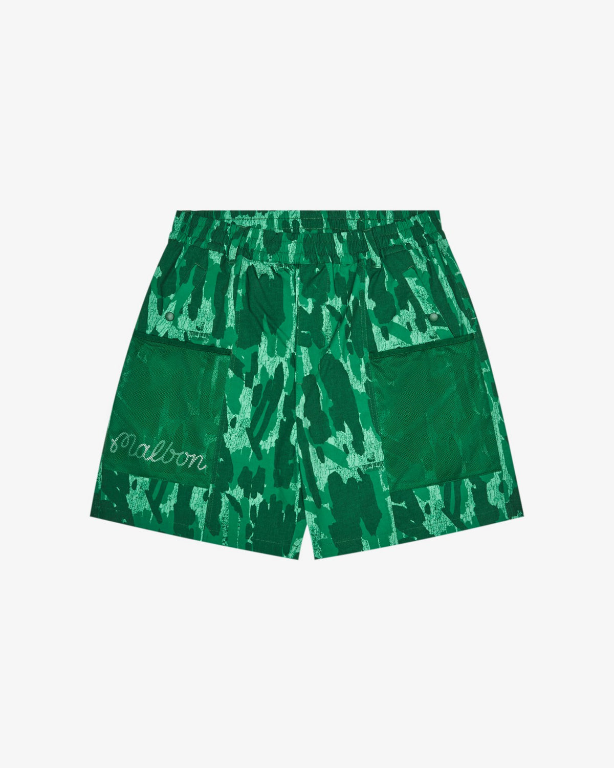 Malbon Mesh Basket Pocket Short - Divot Camo Jungle