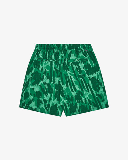 Malbon Mesh Basket Pocket Short - Divot Camo Jungle