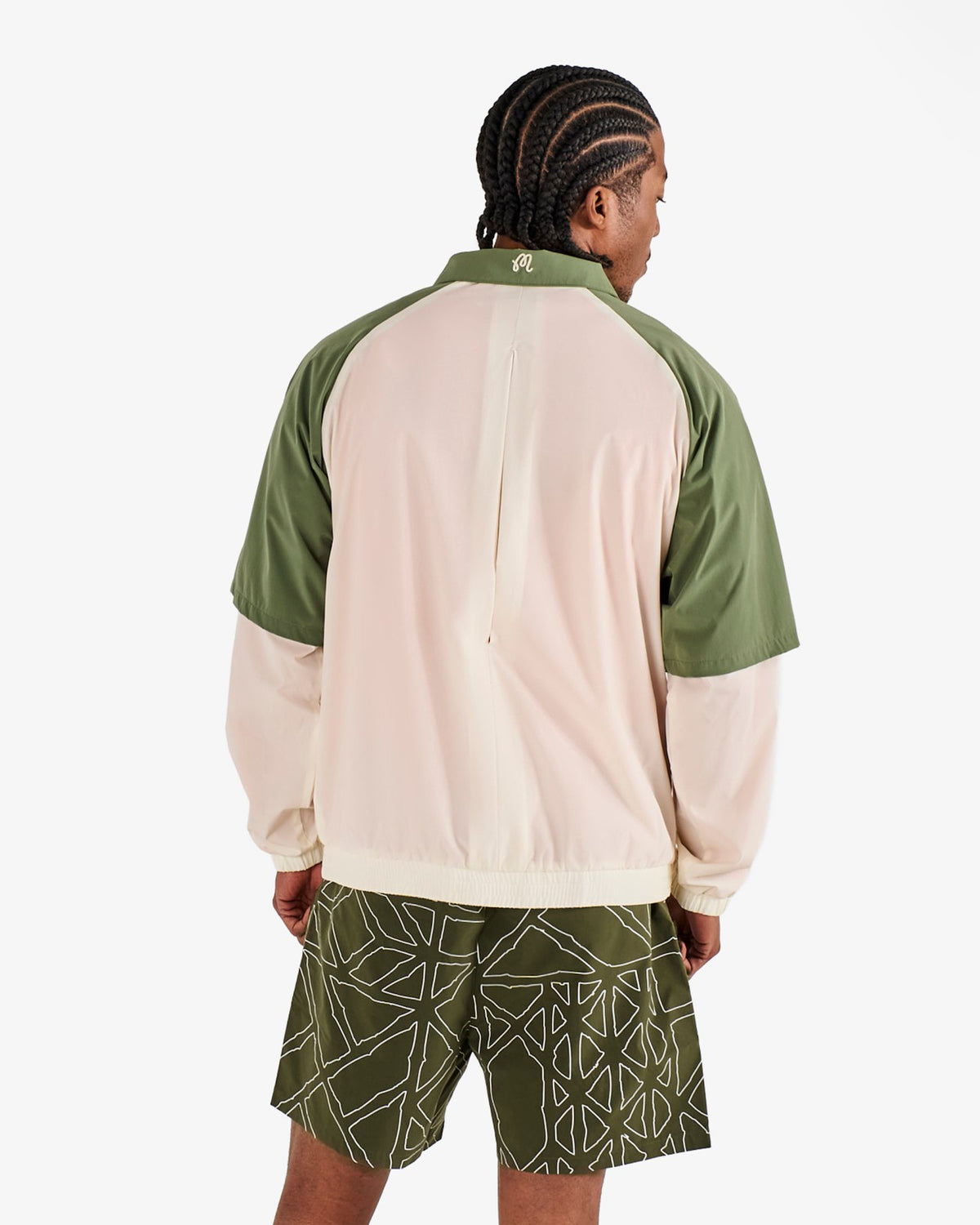 Malbon Mesh Basket Pocket Short - Olivine
