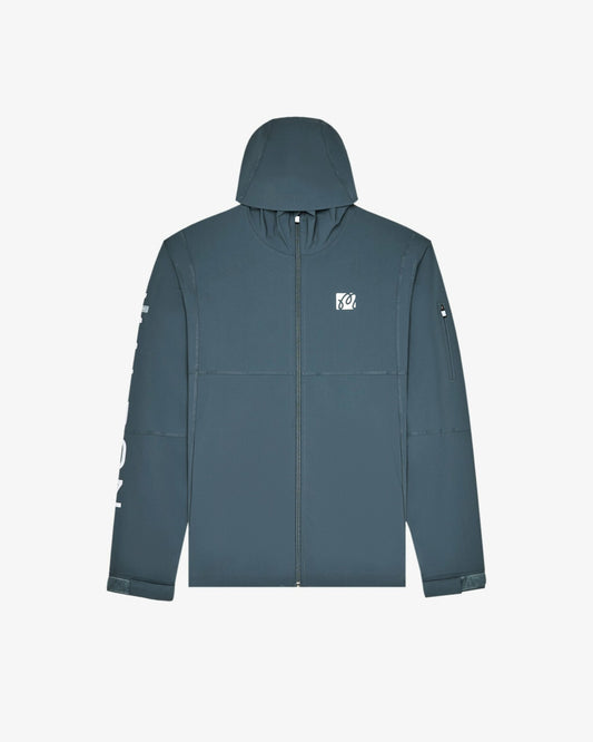 Malbon Performance Full Zip Shell Jacket - Dark Slate