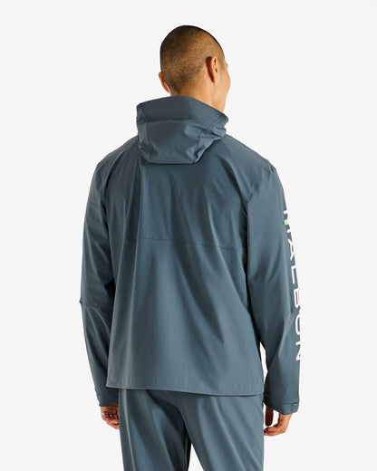 Malbon Performance Full Zip Shell Jacket - Dark Slate